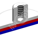 Magnetske leće sa stabiljkom i unutarnjim navojom - model
